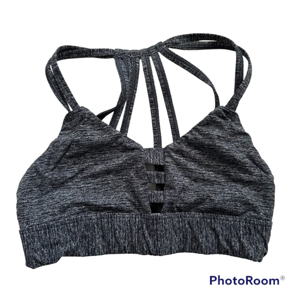 VICTORIA'S SECRET PINK Ultimate Marbled Gray Ladies Sports Bra, XS